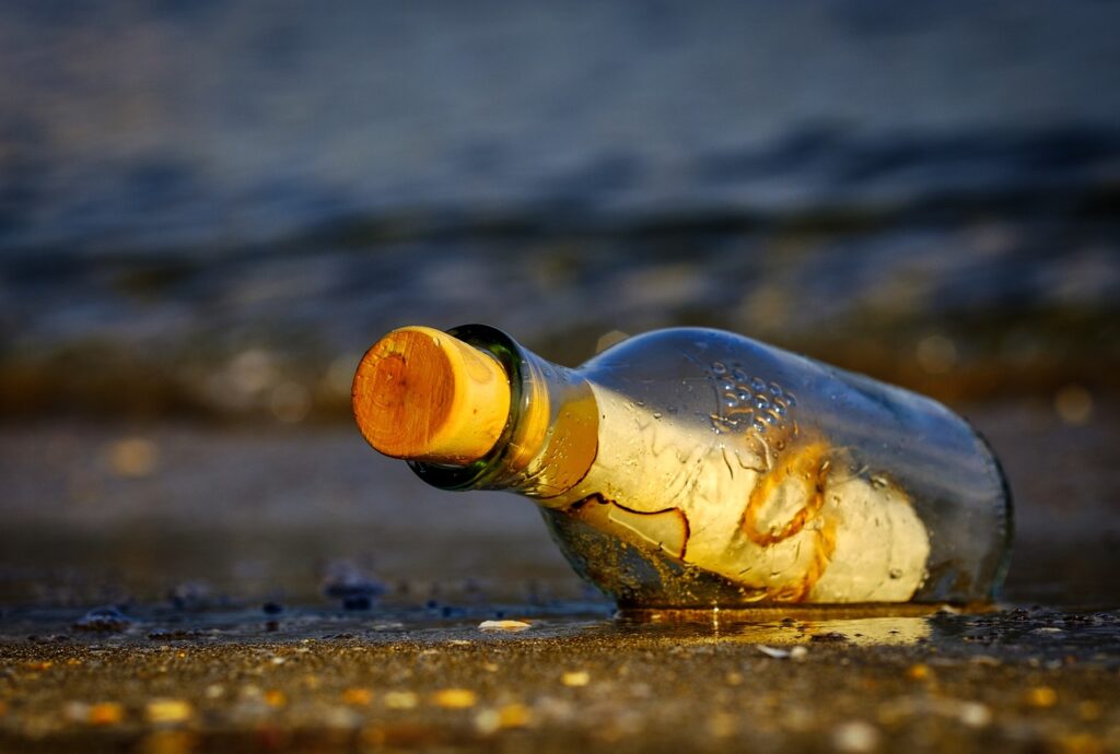Entering writing competitions can be like sending out a message in a bottle.